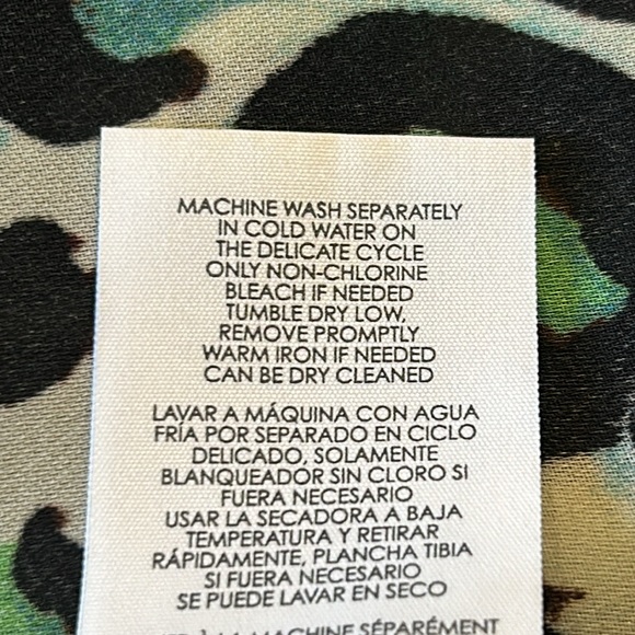 Cabi - Jungle Top Cheetah Leopard Tank Blouse Green M - Picture 9 of 9